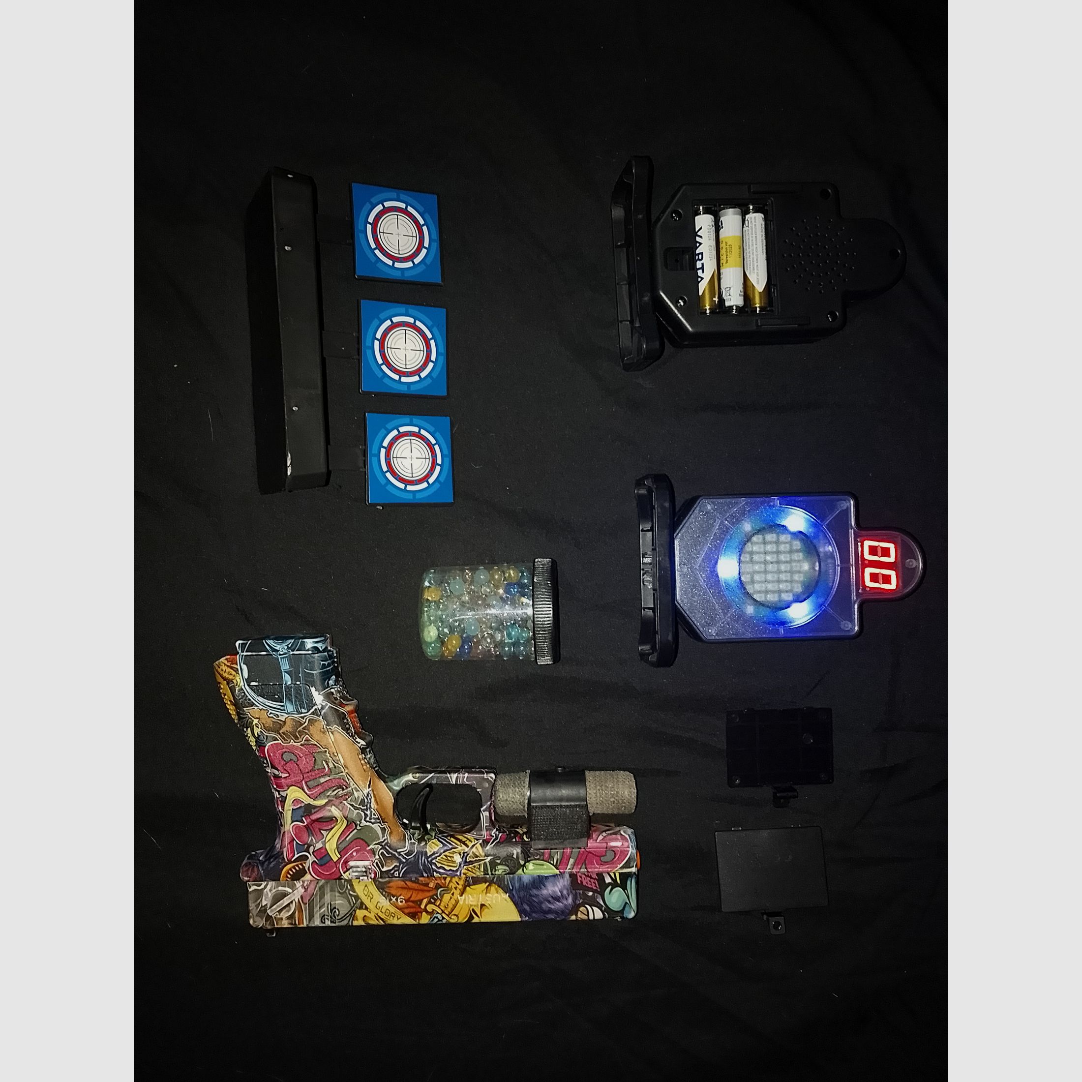 Gel Blaster Pistole Glock mit Dry Shooting system Kit Laser tag 