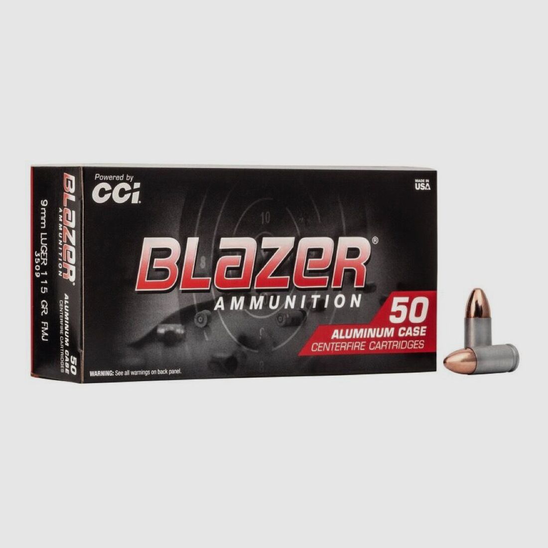 CCI Blazer FMJ 115grs 50St 9mmLuger