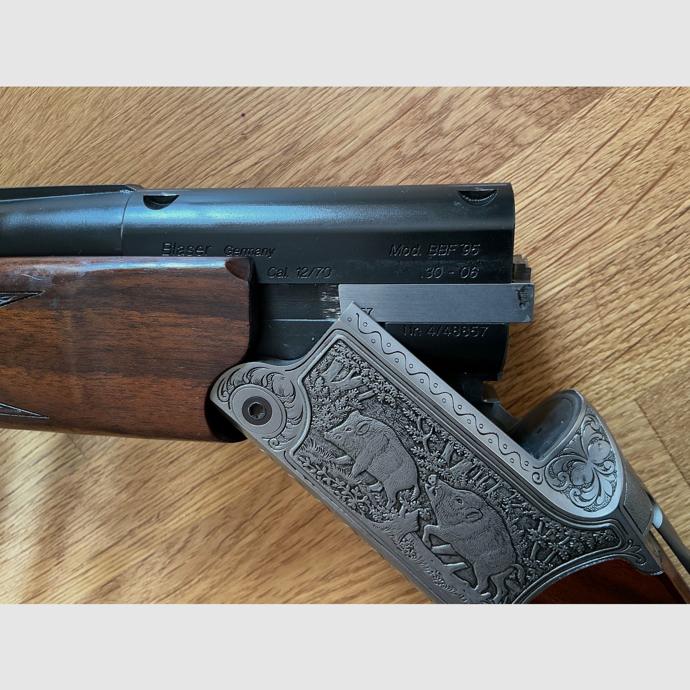 Blaser BBF 95 Luxus 12/70 30-06 Einstecklauf 5,6x52R, Bild 4 von 7