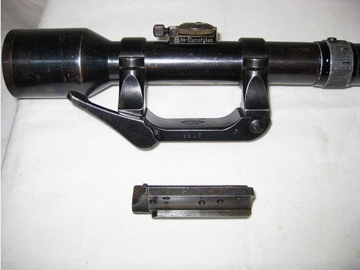 Telescopio ZF39 Ajack 4x90 K98 Mauser de la Segunda Guerra Mundial
