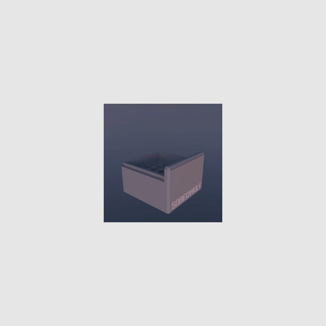 Filamelt ammunition box / .50 Beowulf / 'sliding lid' / cartridge box, ammo box