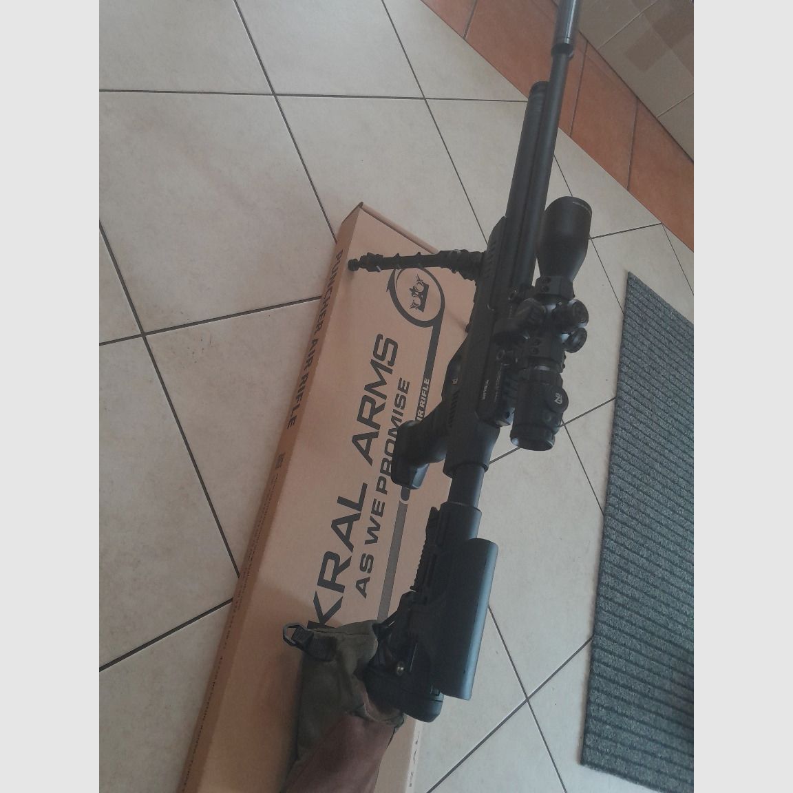 Compressed air PCP air rifle rifle AR15 Kral Arms Puncher NP03 5.5mm / Huma Air regulator / trigger / barrel / revised with power 7.5J-30J and precision!!