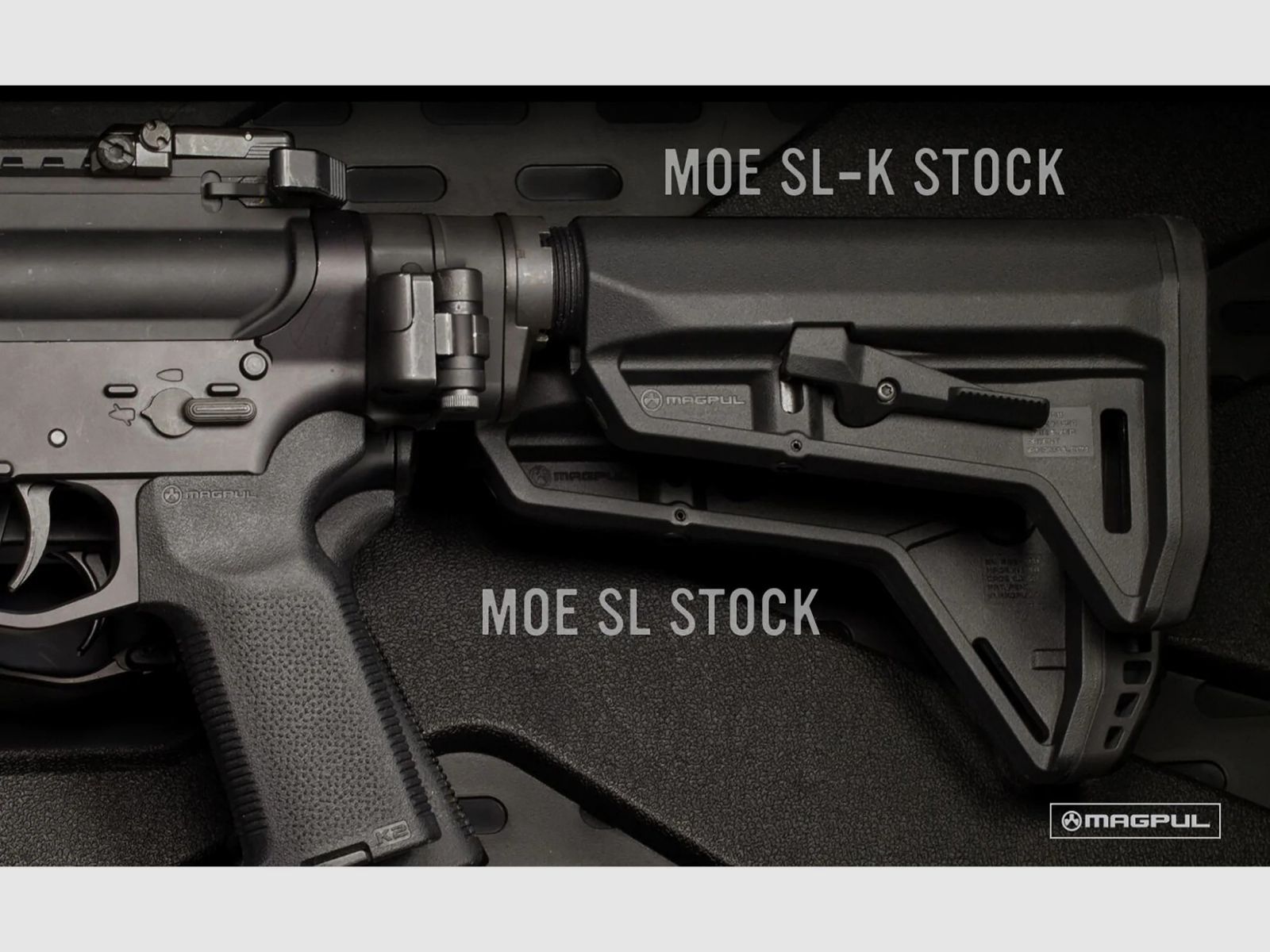 Magpul Magazine MOE® SL-K™ Carbine Stock Mil Spec - Zwart