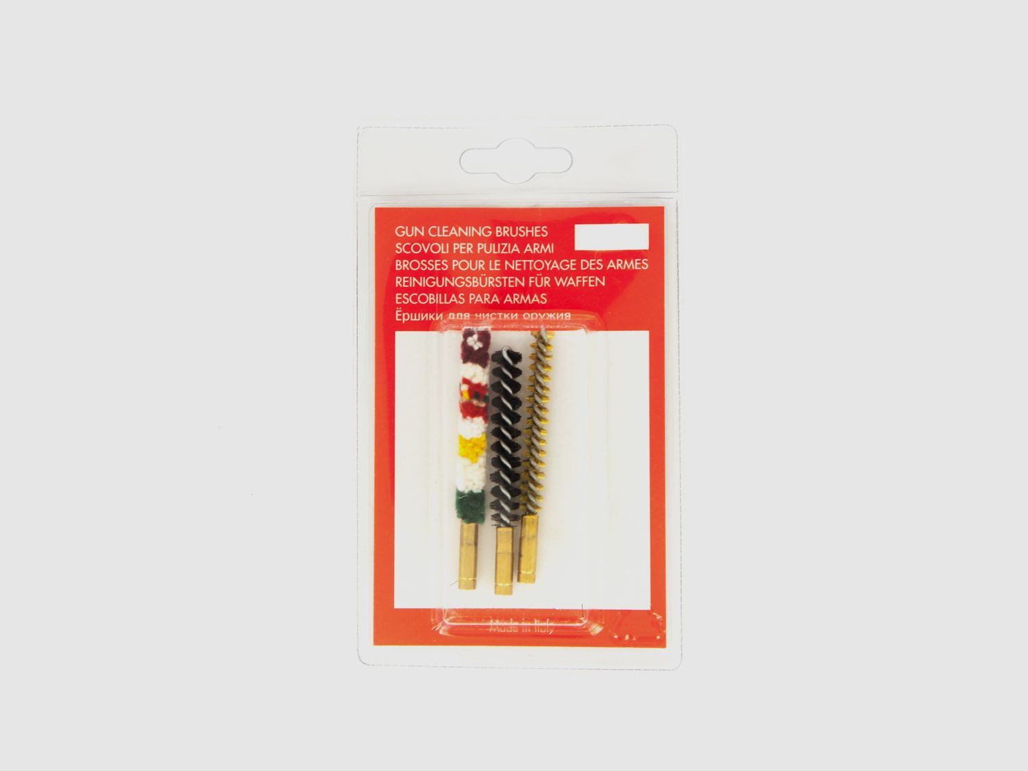 Fritzmann Brush Set for Cleaning Rods/Wool Mops, Nylon Brush and Brass Brush