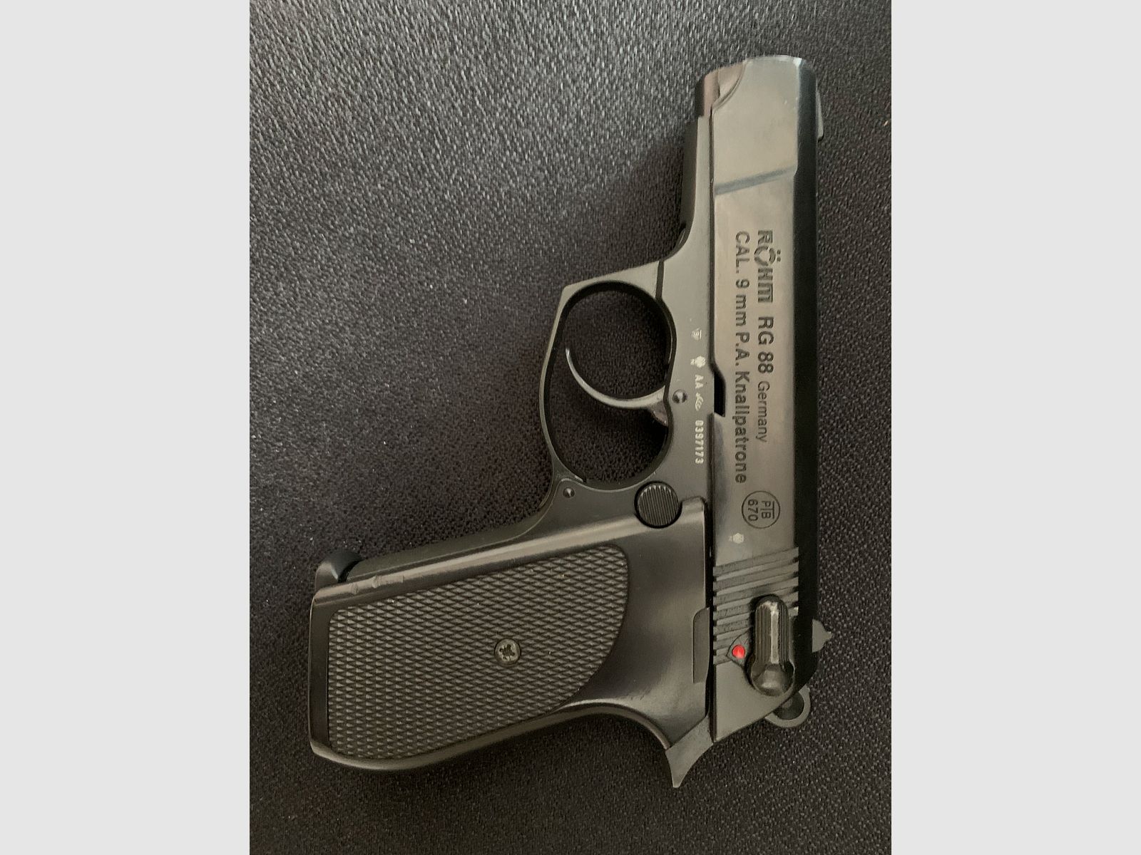Röhm RG 88 9mm P.A.K. PTB 670