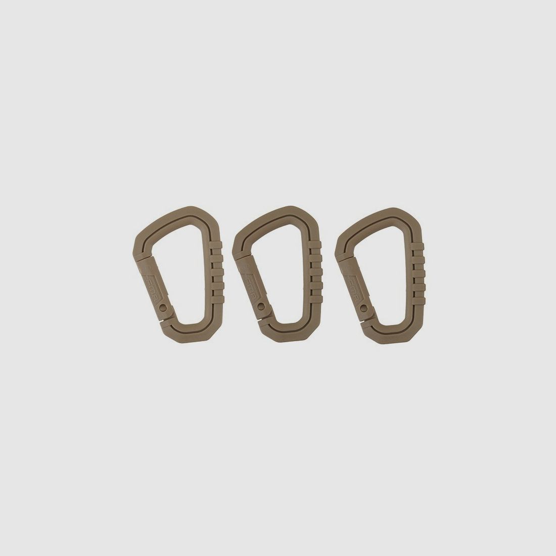 1x Karabiner Nylon (tan/DE)