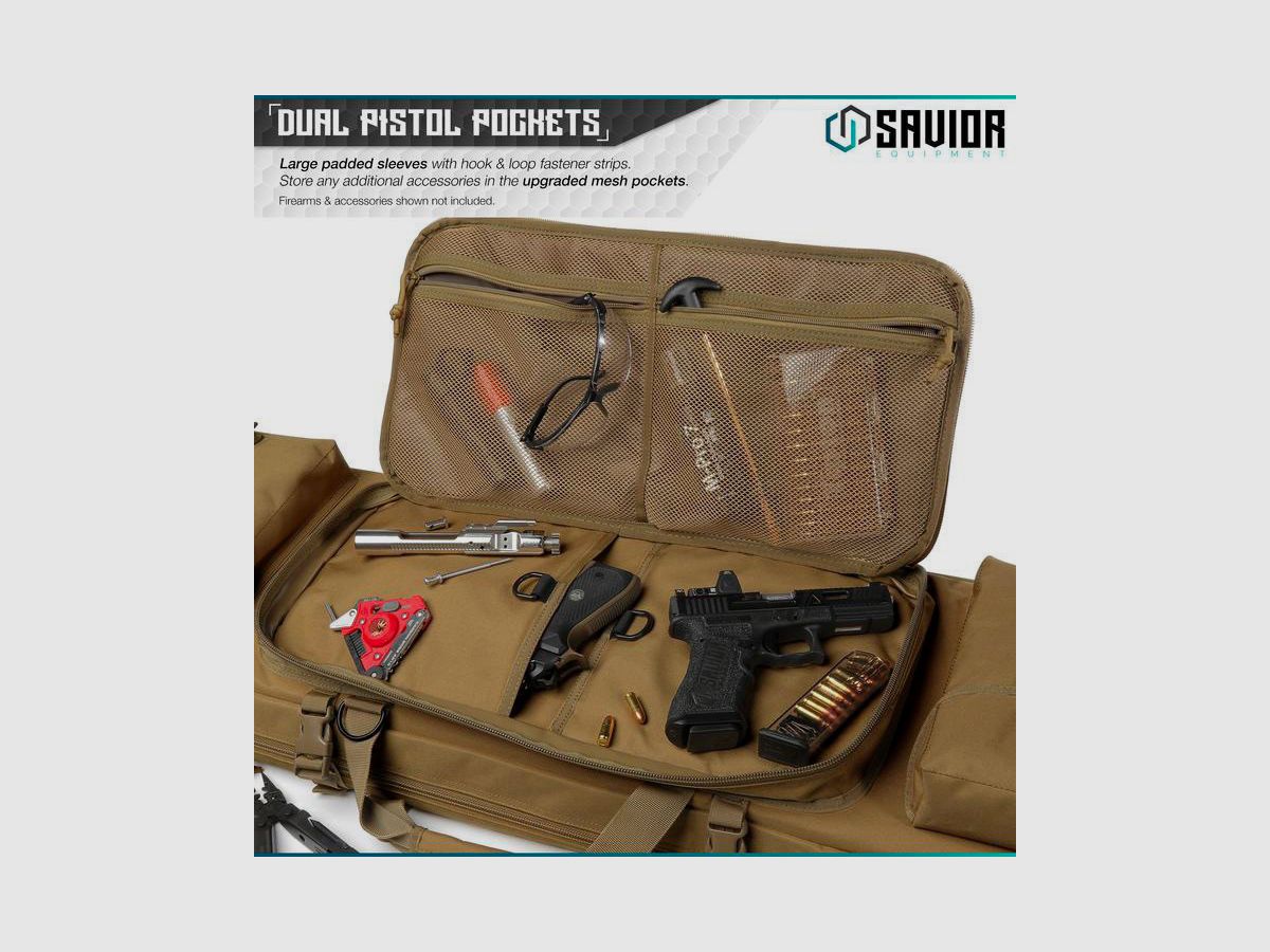 Fodero per fucile doppio SAVIOR URBAN WARFARE 46' – TAN, immagine 2 di 5