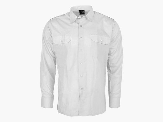 Mil-Tec Service Shirt Long Sleeve - White / S Men