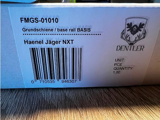 Dentler Grundschiene Basis für Haenel Jäger NXT