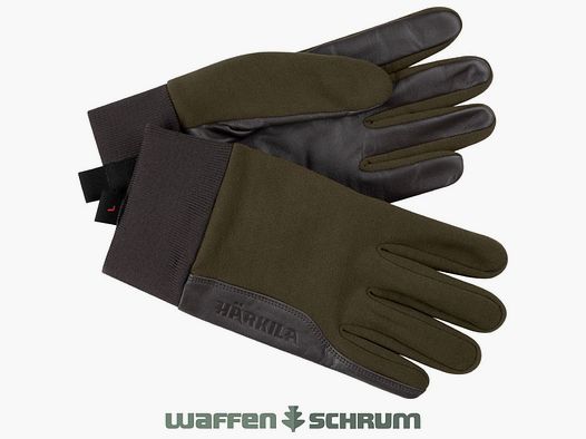 Guantes de tiro Härkila Driven Hunt verde sauce/marrón sombra