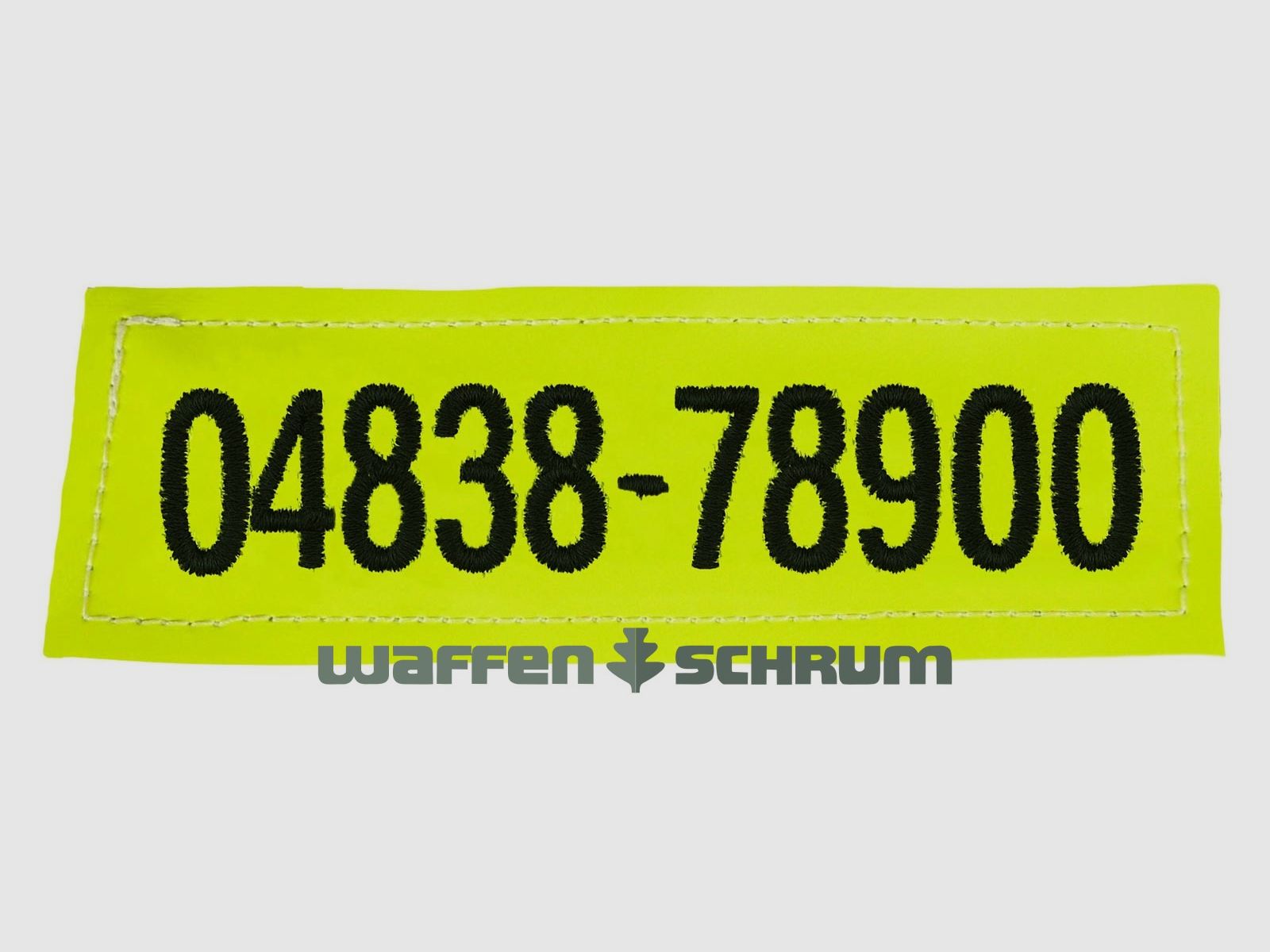 Tiras reflectantes Outdog con número de teléfono individual para sujetar al chaleco estándar con Velcro