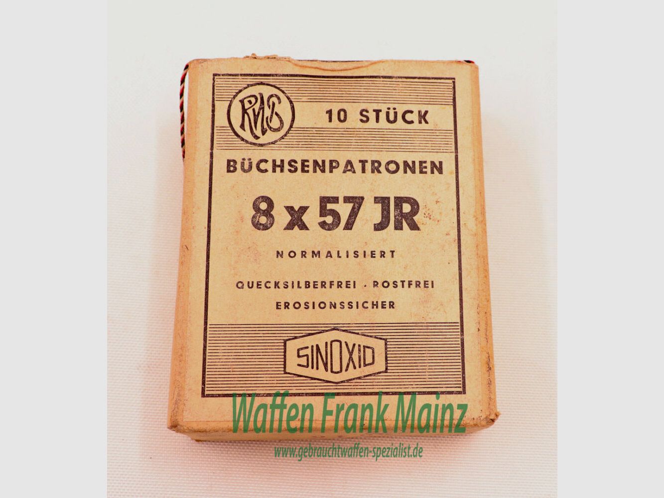 RWS (WZd.Fa.Rottweil) cartuchos de rifle 8x57 JR