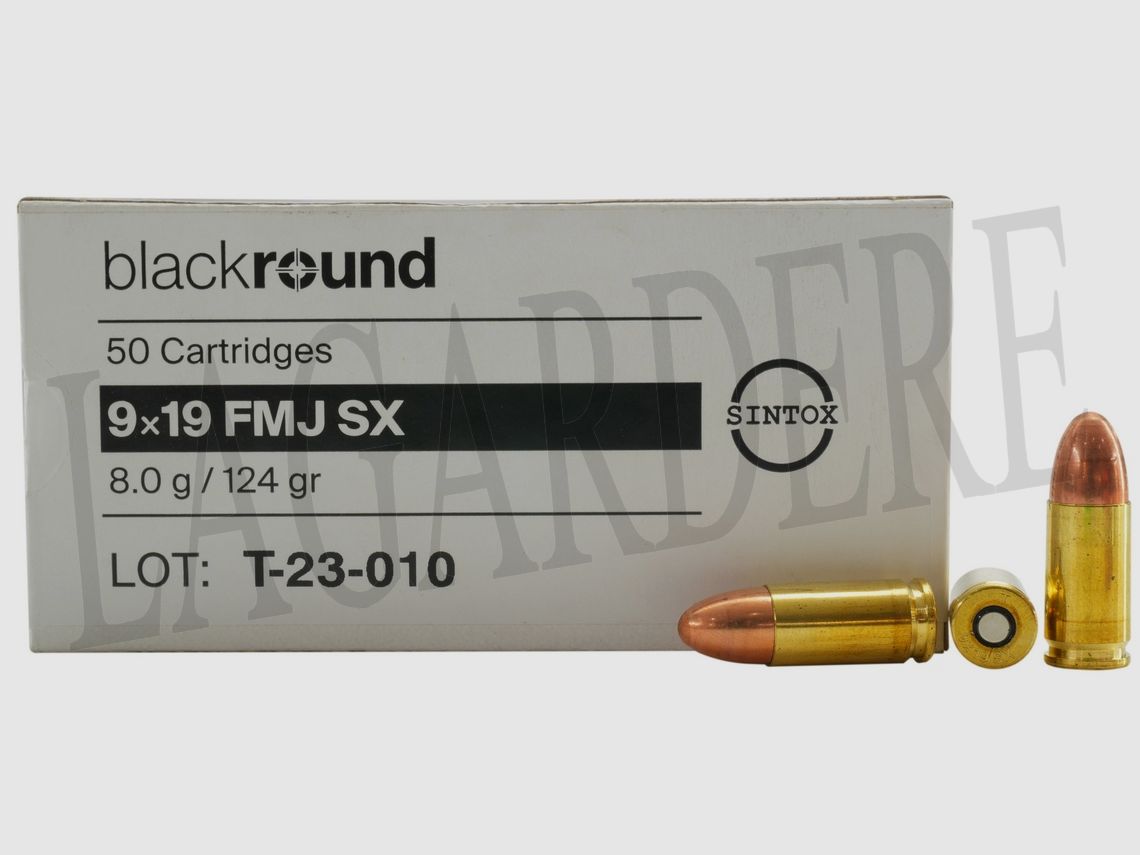 RUAG FMJ SINTOX 124 GRS (Patrone mit Geschoss)