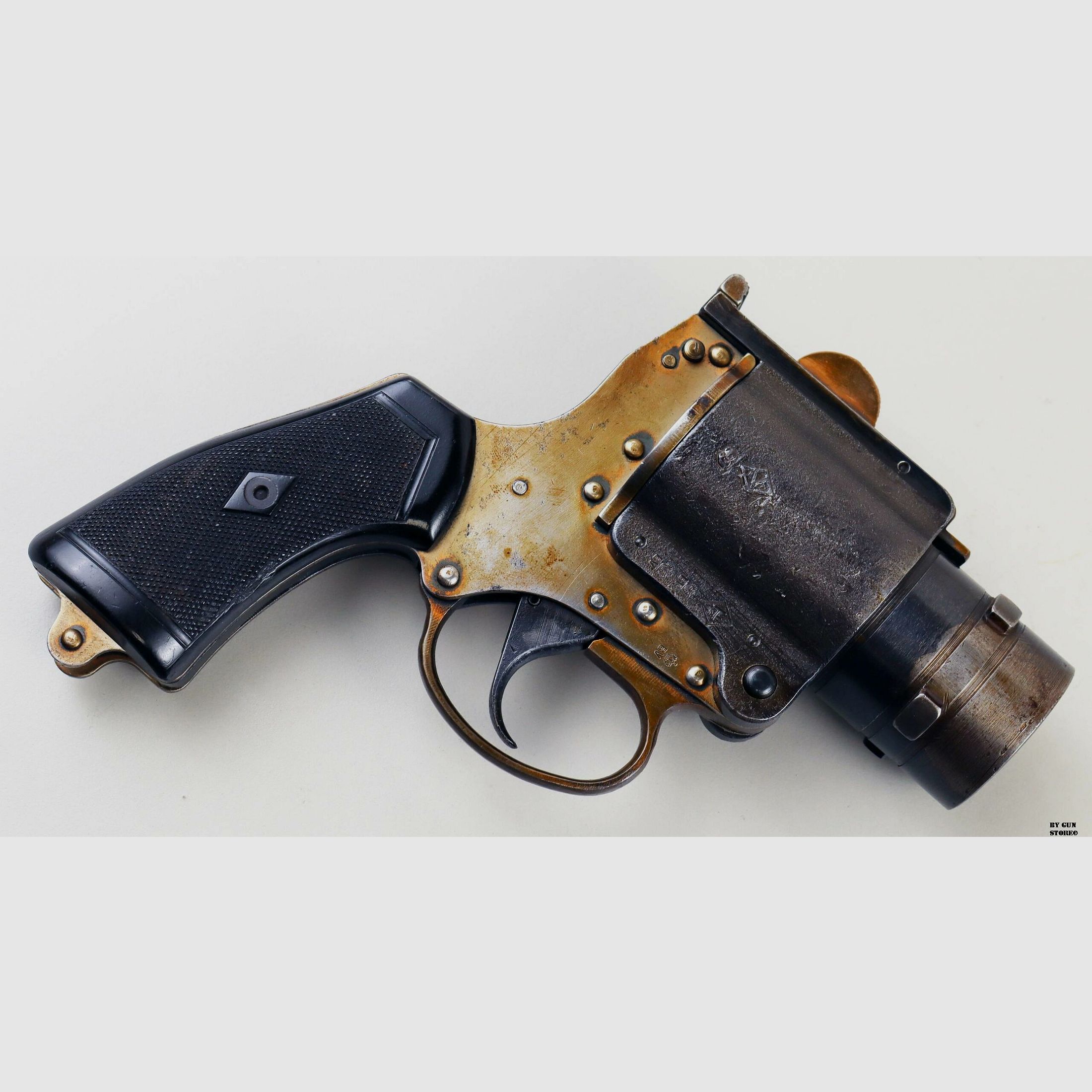 Pistola Lanzarazzi Webley & Scott mod. No. 4 MK I* nº de serie 53234, imagen 5 de 7