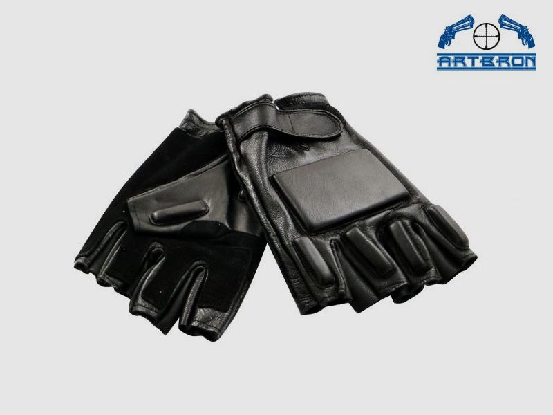 Guantes tácticos de cuero sin dedos