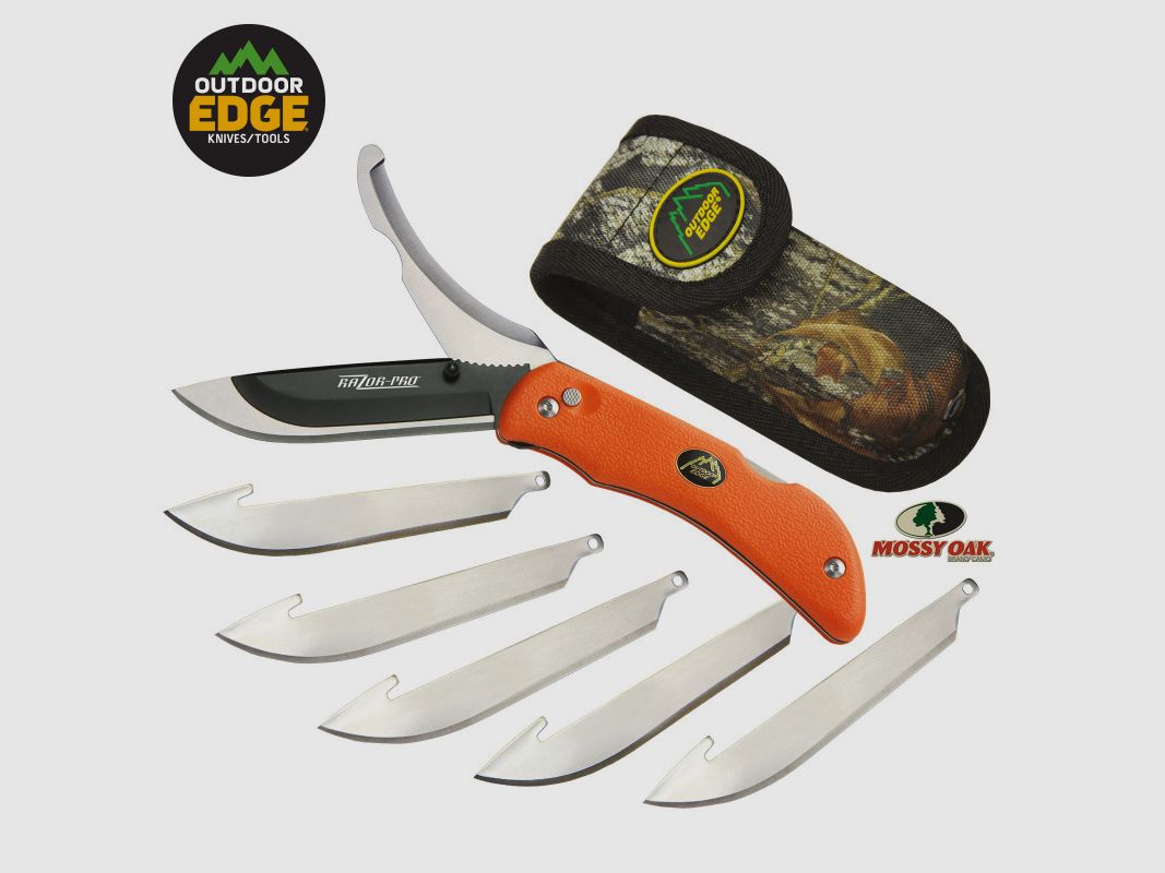 OUTDOOR EDGE RAZOR PRO ORANGE MESSER MIT TASCHE, Bild 1 von 2