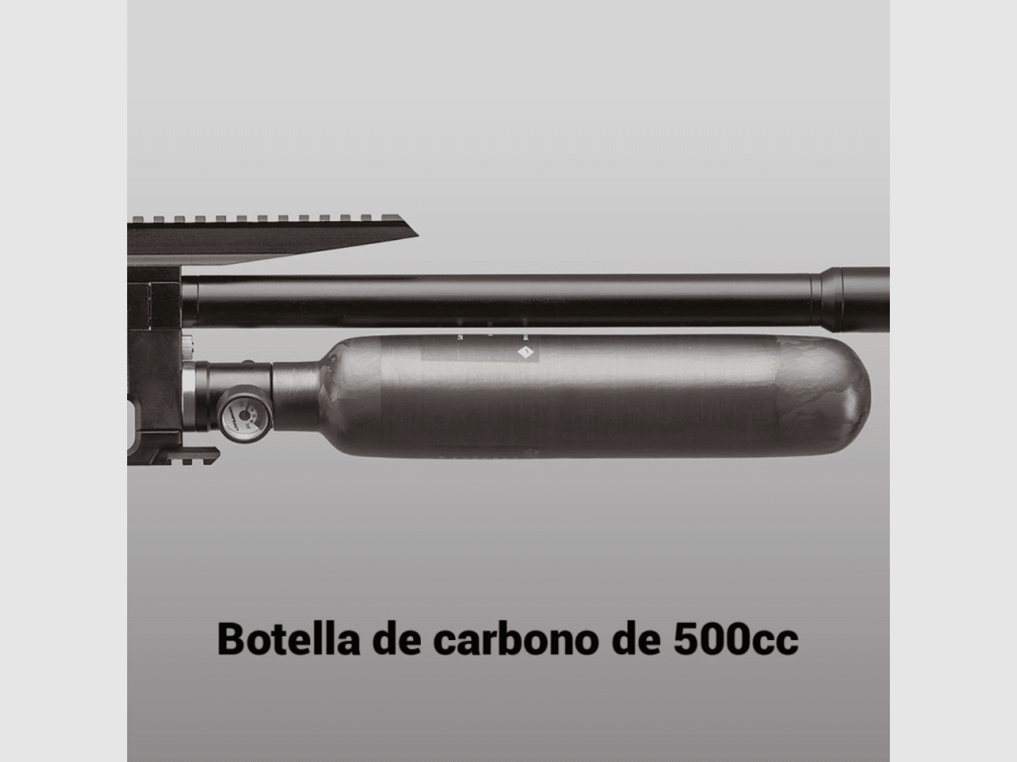 PCP-Büchse Arcea Snowpeak M60B – Kohlenstoffflasche, Bild 3 von 3