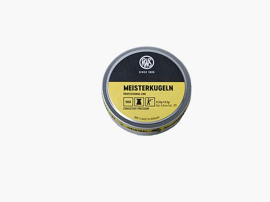 RWS Meisterkugeln LG 500er 4,50mm Diabolo Munition