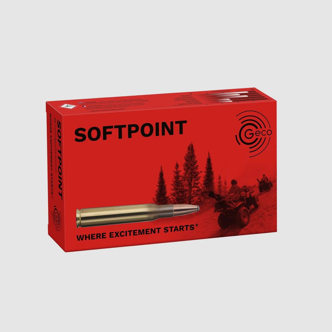 9,3x74 R balle partielle 16,5g/255grs. Geco