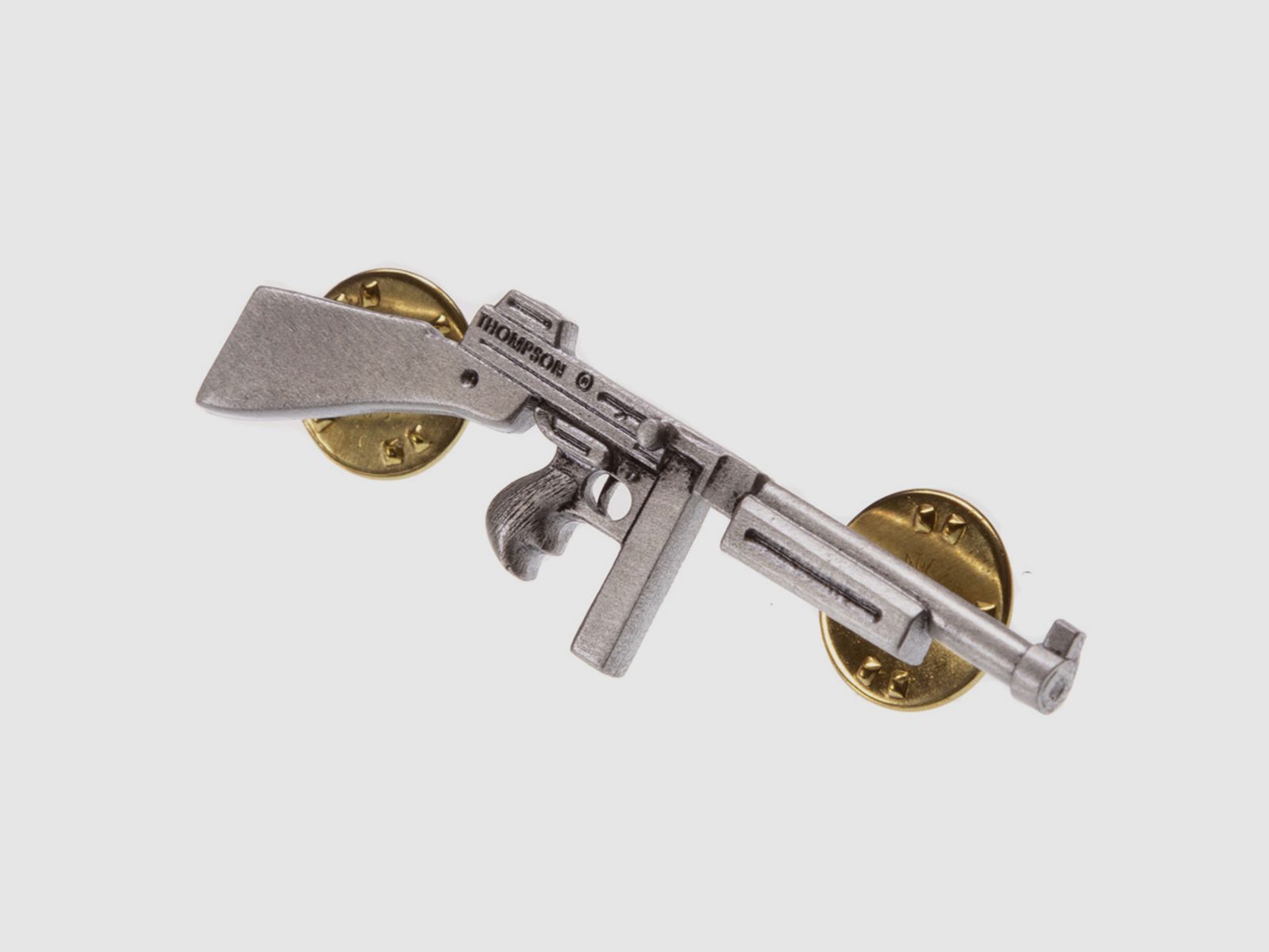 Pin M1 Tommy Gun zilver