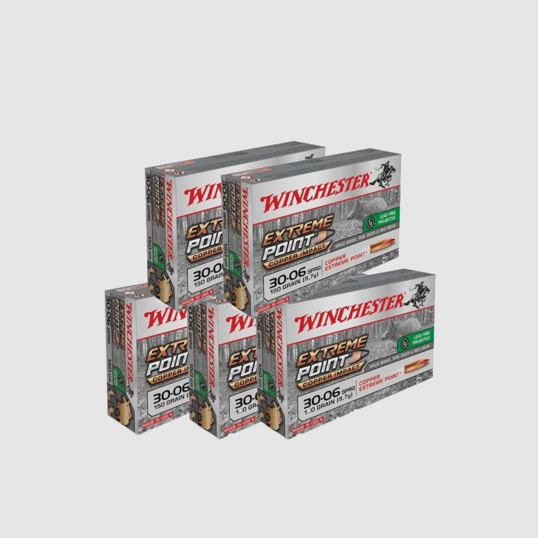 Balles Winchester Extreme Point Lead Free - Cal. 30-06 Sprg, image 6 sur 6