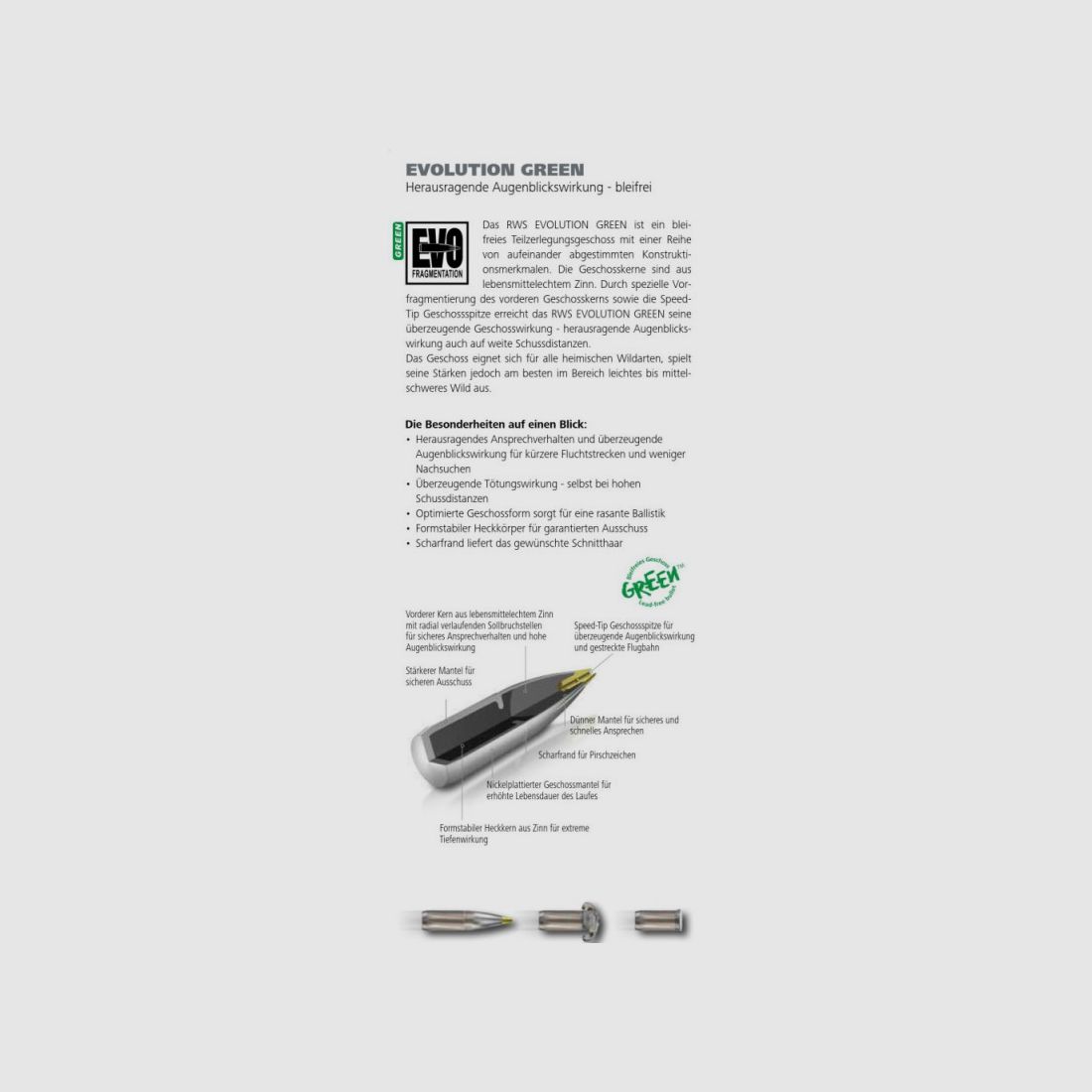 RWS .270 Win Evolution Green 6.2 g, Bild 3 von 3