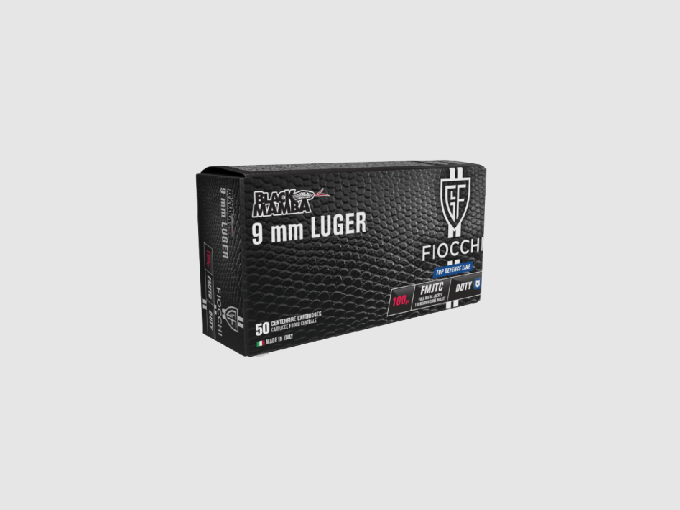 9mm Para Fiocchi Black Mamba FMJTC 100gr VE50