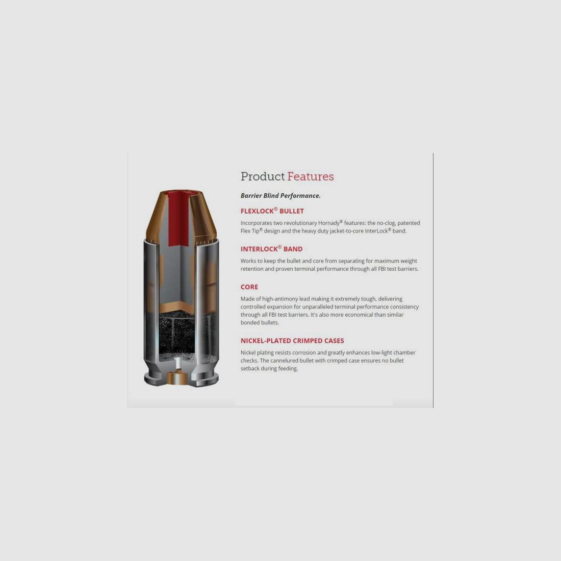 HORNADY Revolvermunition .357Mag 135 grs JHP FlexLock 25 Stk Critical Duty