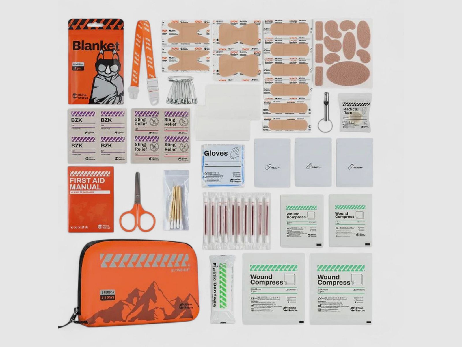 Rhino Rescue Ultralight First Aid Standard Outdoor Erste-Hilfe Set