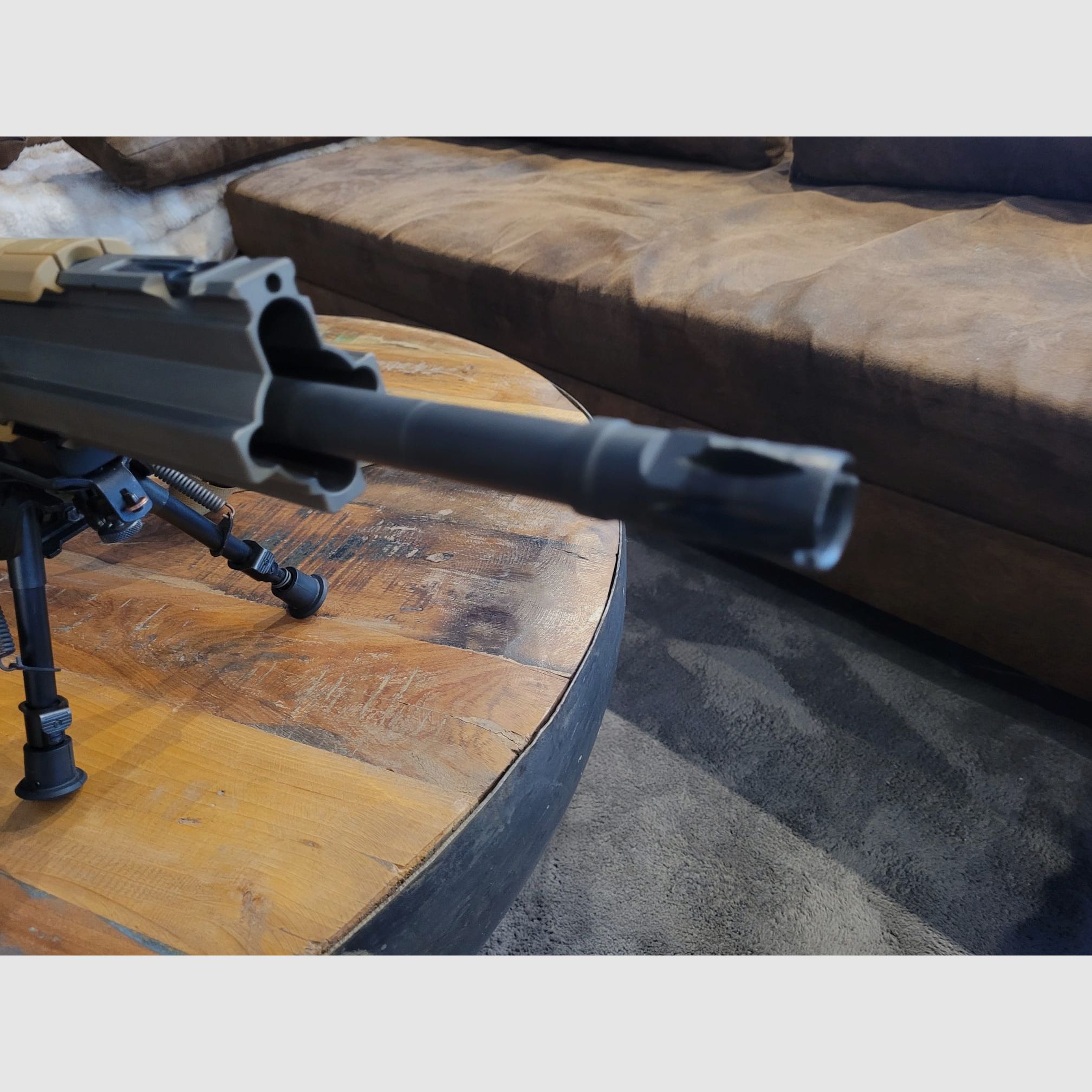 H&K Selbstladebüchse Mod. MR308A3 (RAL8000) 20 mit Anbauteilen G28 10 Schuss Magazin und Schmidt & Bender 3-20x50 PMII Ultra Short & div. Zubehörteile