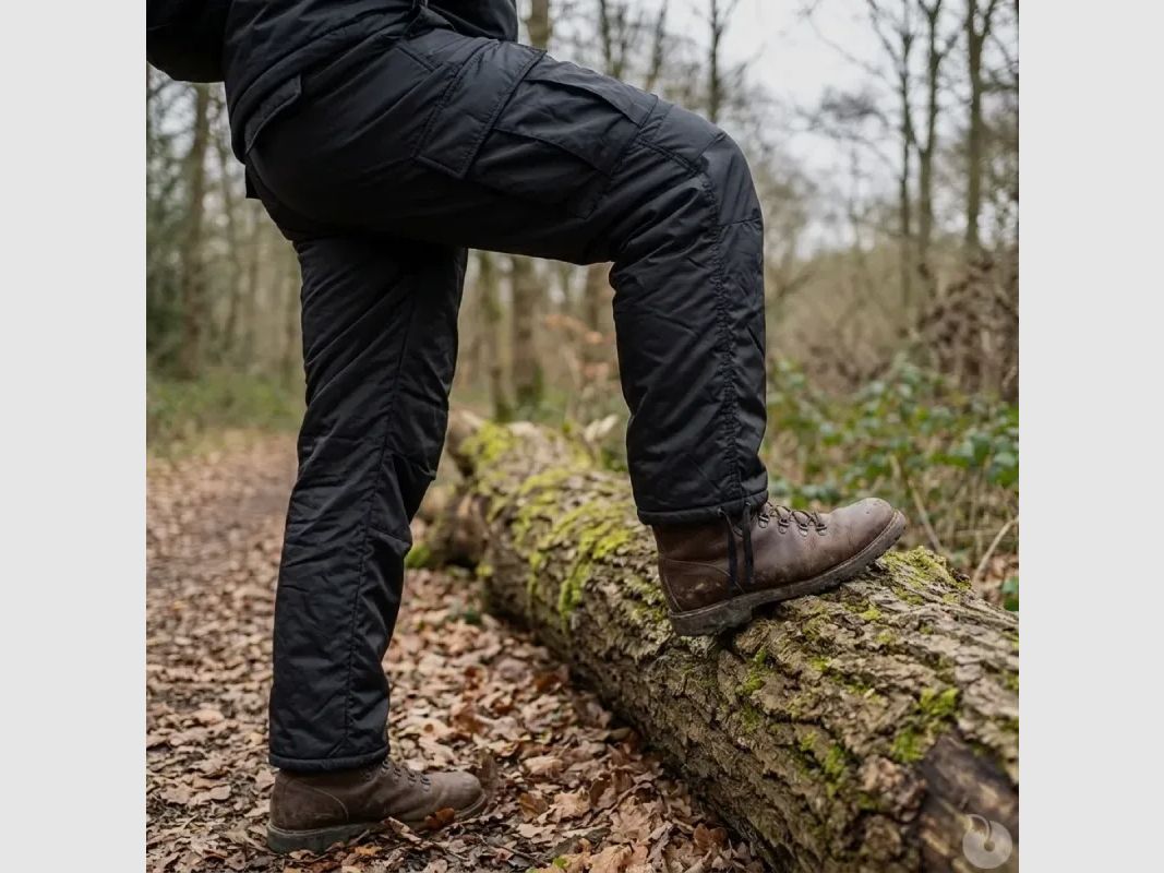 Pantalon thermo homme Brandit noir coupe-vent et déperlant, image 1 sur 13