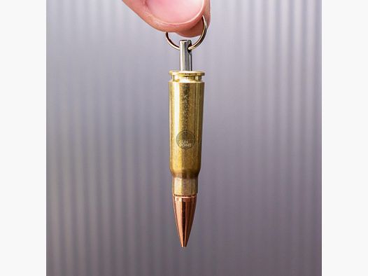BULLET KEYCHAIN 7.62x39 / AK47 Vollmantel Kupfer