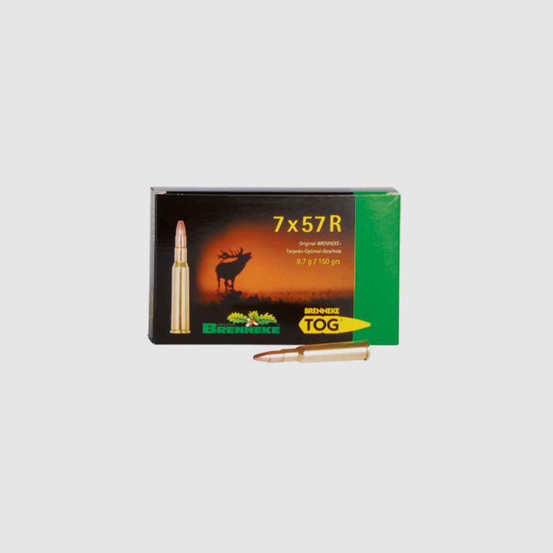Brenneke 7x57 R 150GR TOG 20 Patronen
