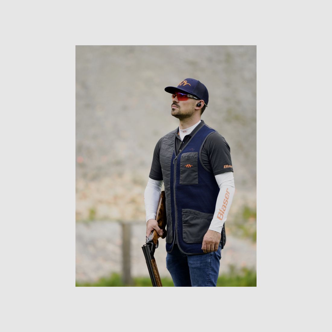 Blaser Men’s Competition Shooting Vest Robert Marine – Leichte Schießweste mit maximaler Bewegungsfreiheit, Bild 8 von 8