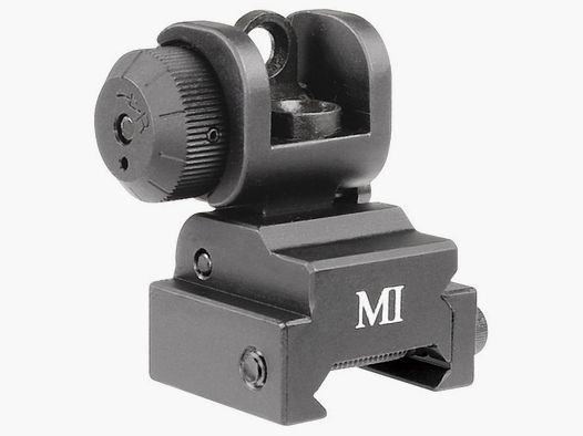 Midwest Industries ERS Mirino Posteriore Flip-up - Nero