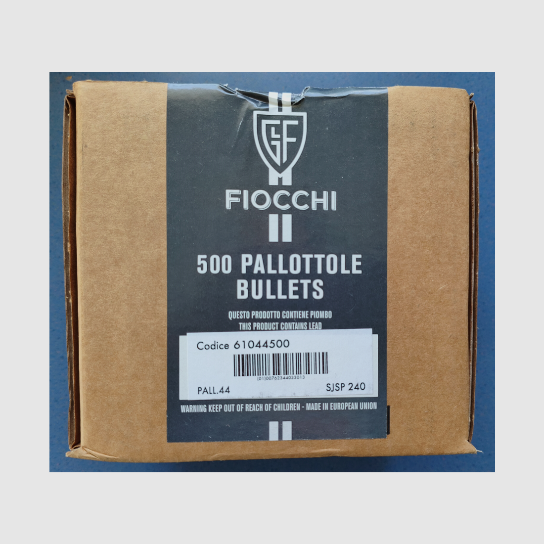 Fiocchi 44 Magnum SJSP semi-jacketed hollow point 240gr bullets, immagine 1 di 3