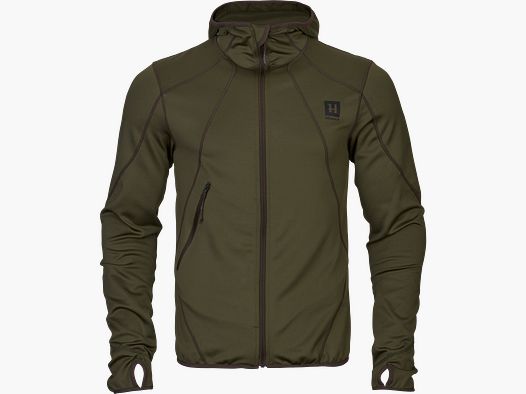 Härkila Deer Stalker Full-Zip Fleece Hoodie Hommes Willow green, 3XL