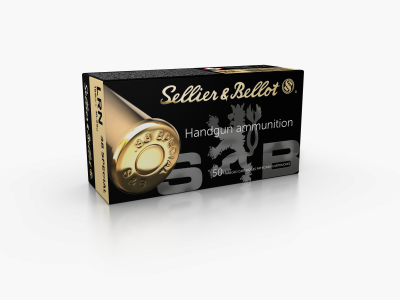 Sellier & Bellot Munition de Revolver .38 Special 10,25g Plomb Tête Ronde