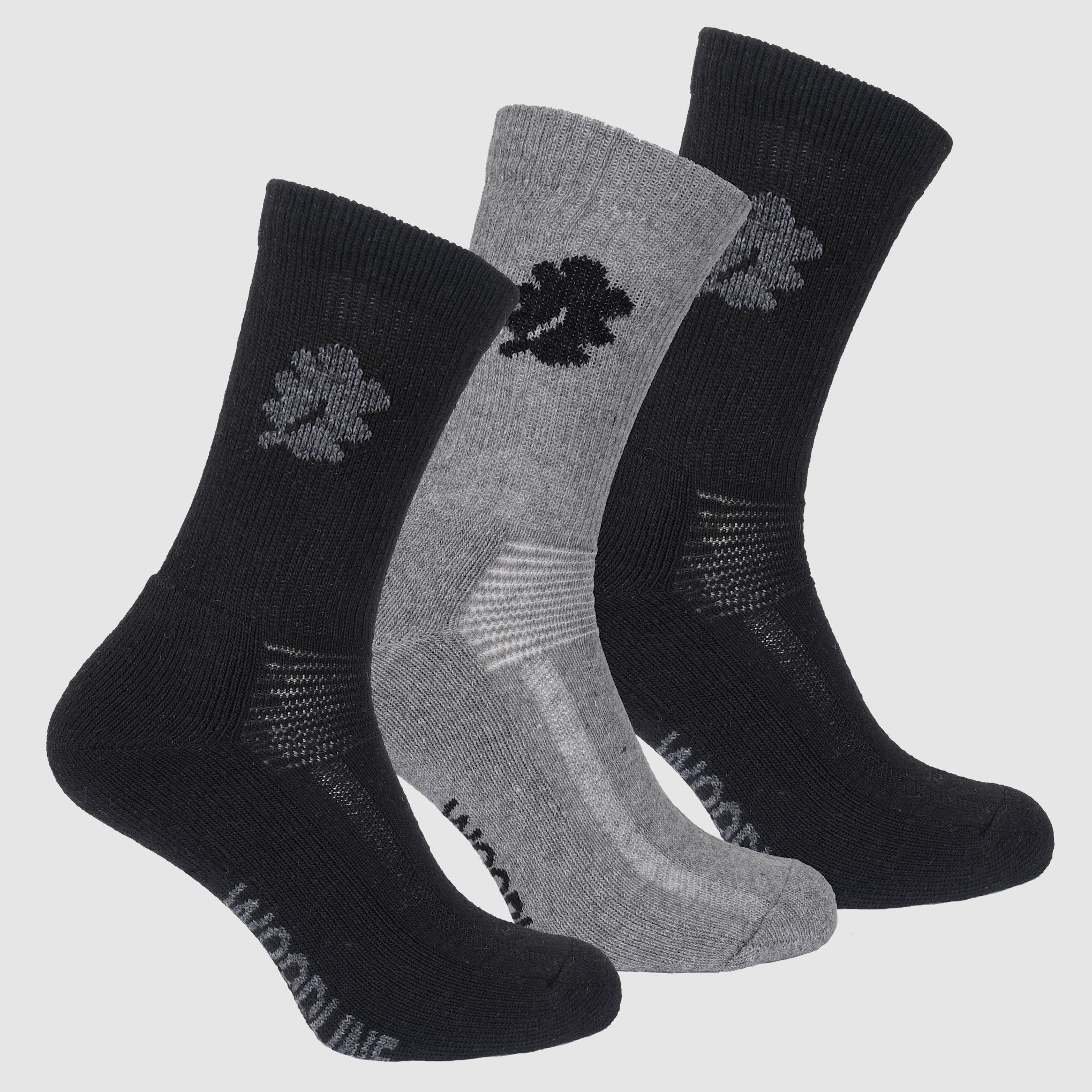 Woodline Allround Socken Merinowolle 3er-Pack 35-39