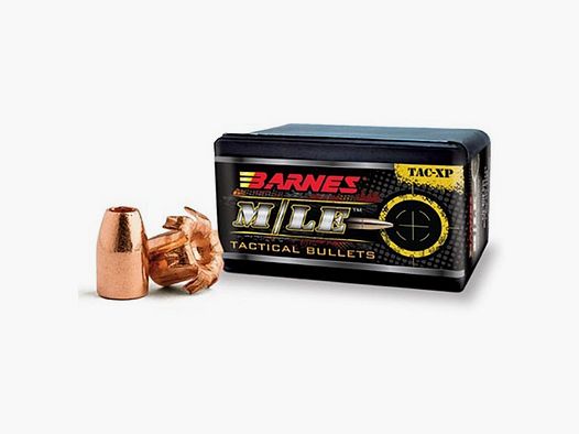BARNES BULLETS M/LE TAC-XP MAGNUM BARNES BULLETS BARNES 357 MAG (0,357″) HOLLOW POINT FLAT BASE 125GR 40/BOX