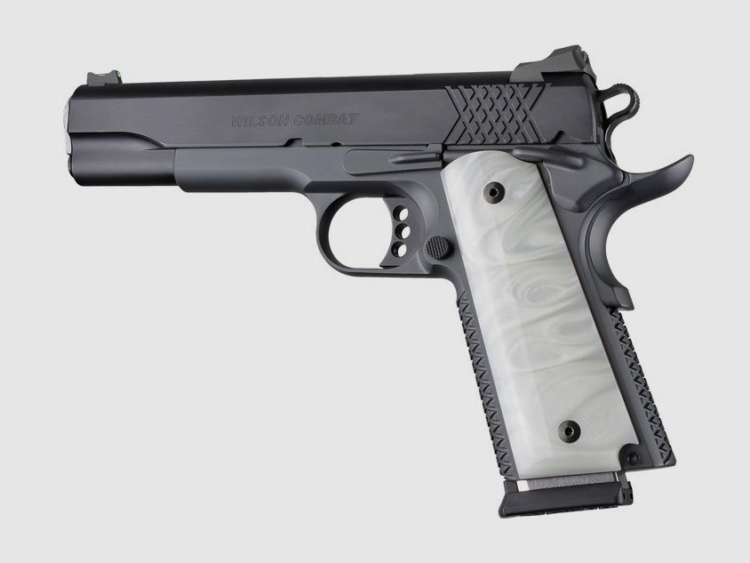 Hogue Impugnature 1911 Govt. Bianco Perlato-Polimero, immagine 2 di 2