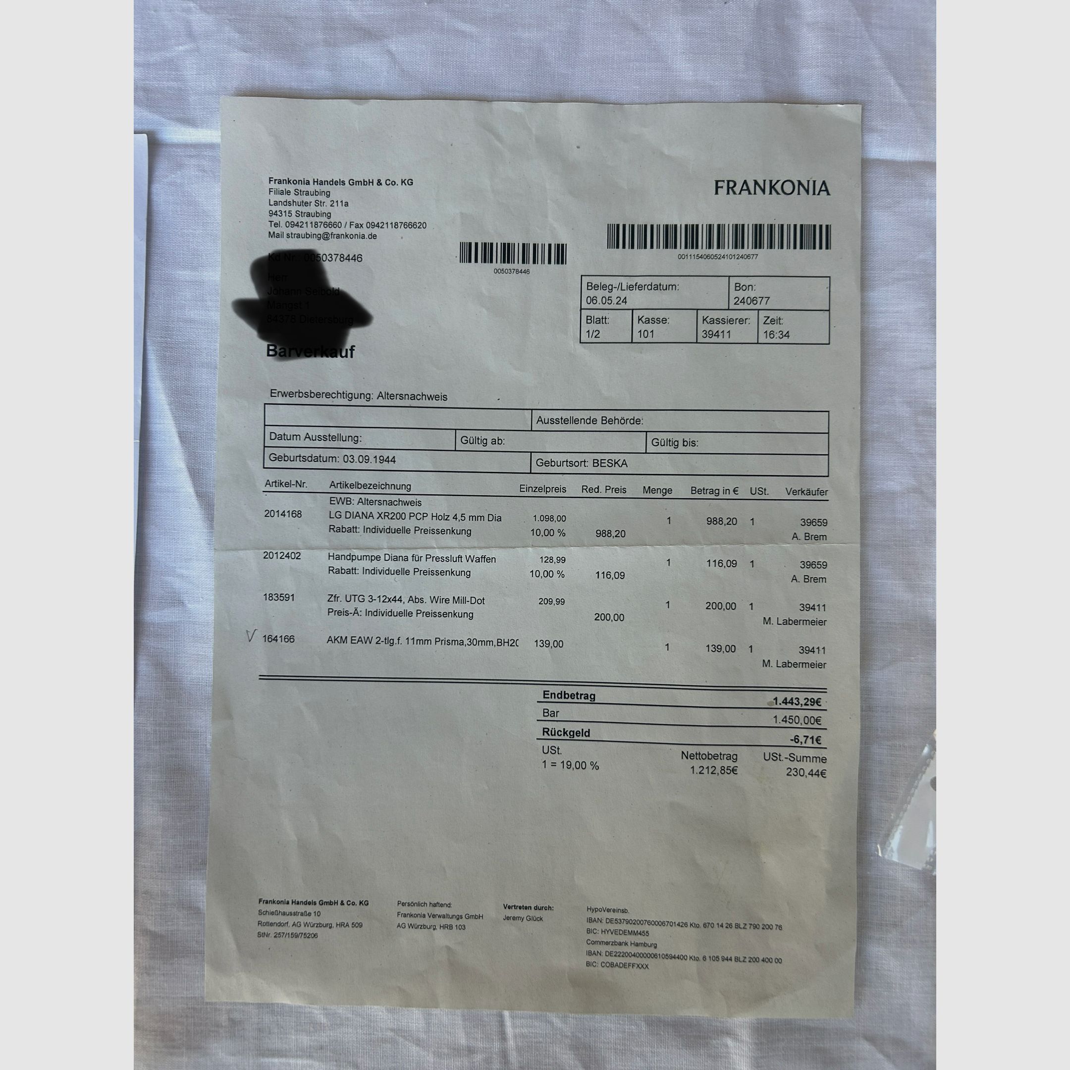 LG DIANA XR200PCP hout 4,5 mm, afbeelding 18 van 18