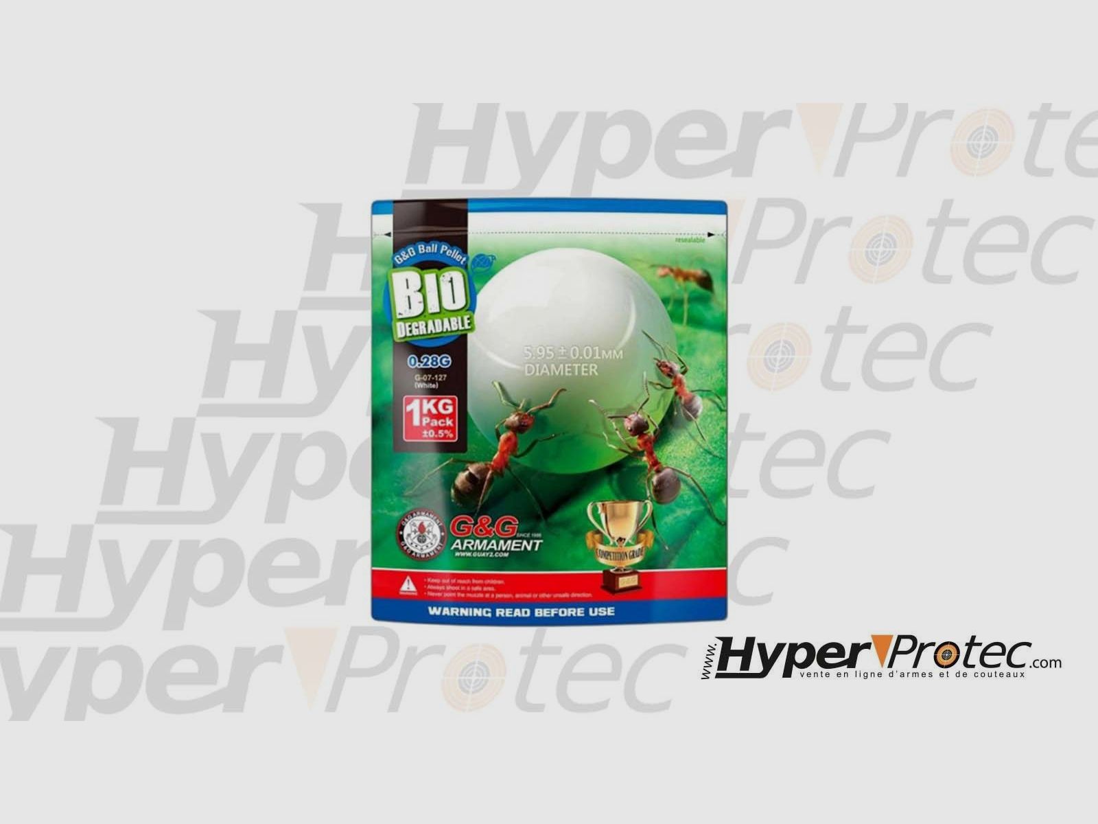 1kg Beutel Bio-Kugeln 0,28g G&G, Bild 2 von 2