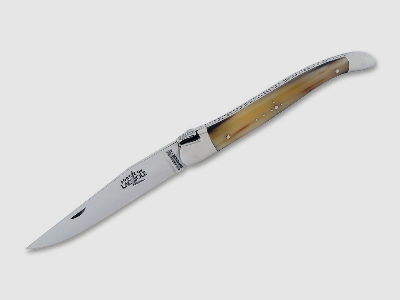 Taschenmesser Laguiole Tradition Horn Hell 9 §42a konform legal führen