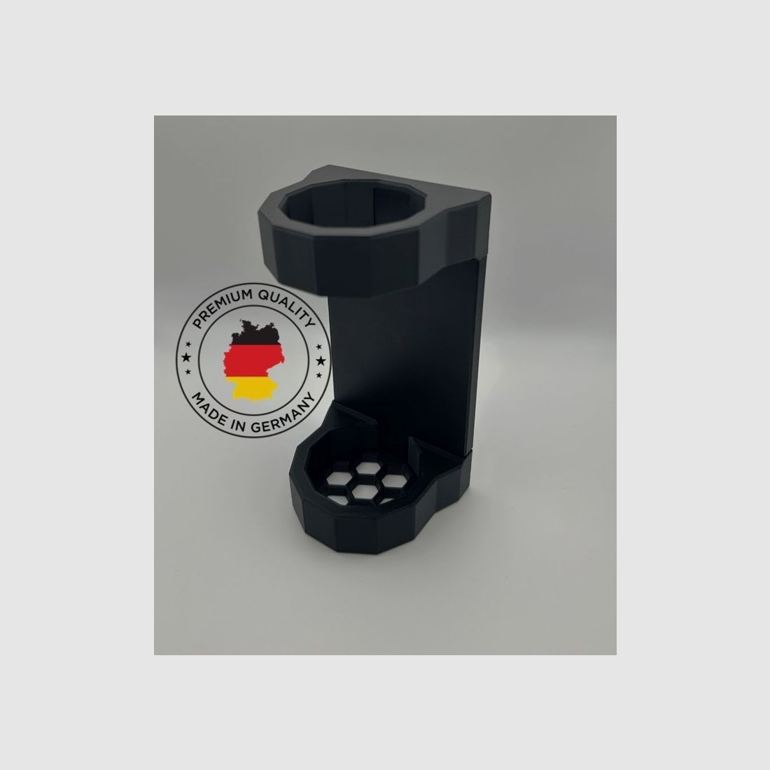 Magnetischer Schalldämpfer Halter bis 46mm SCHWARZ | Waffenschrank Schalldämpferhalter
