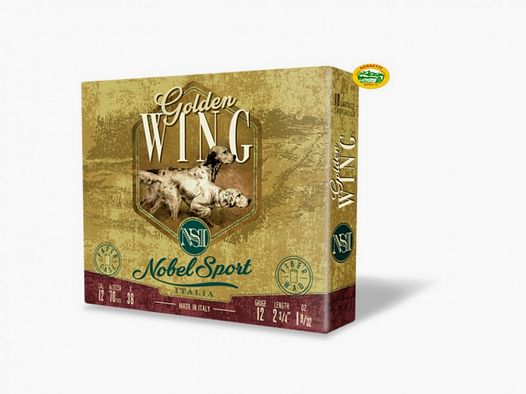 NOBEL Patronen GOLDEN WING Kal.12 gr.36 pb.6 spezielle Taube