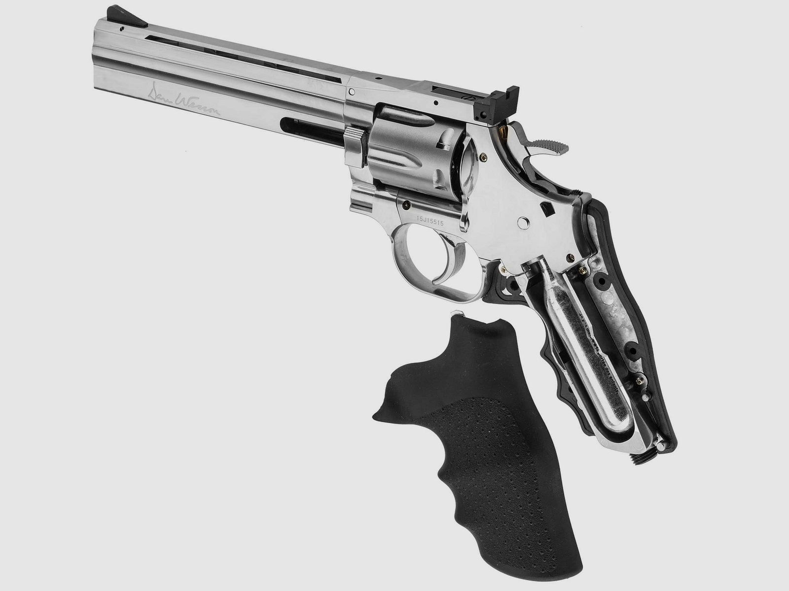 REPLIK REVOLVER DAN WESSON 715 CO2 SILBER 6 ZOLL, Bild 3 von 8