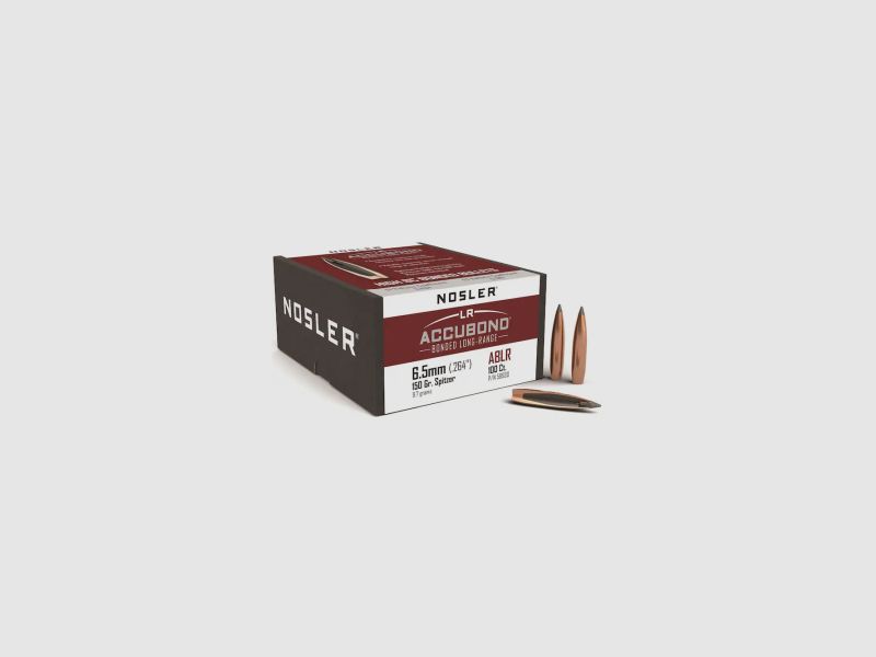 Nosler Geschoss 6,5mm/.264 Accubond 150GR Bonded Tipped Boat Tail 100 Stück