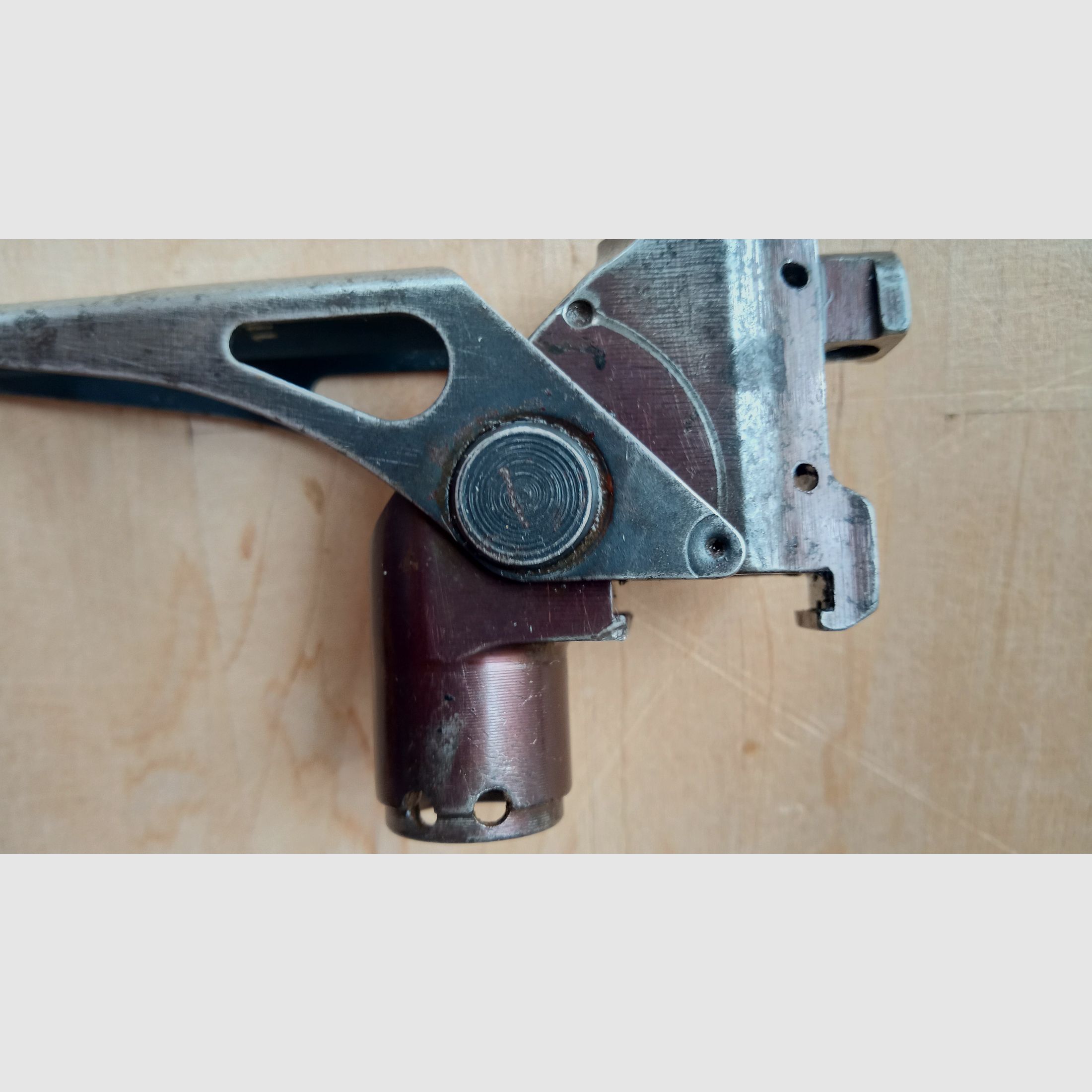 Original Zastava M70 Granatwerfer Visier / Yugo AK Gasblock / Mechanisch einwandfrei, aber Brünierung weitestgehend runter, Bild 5 von 9