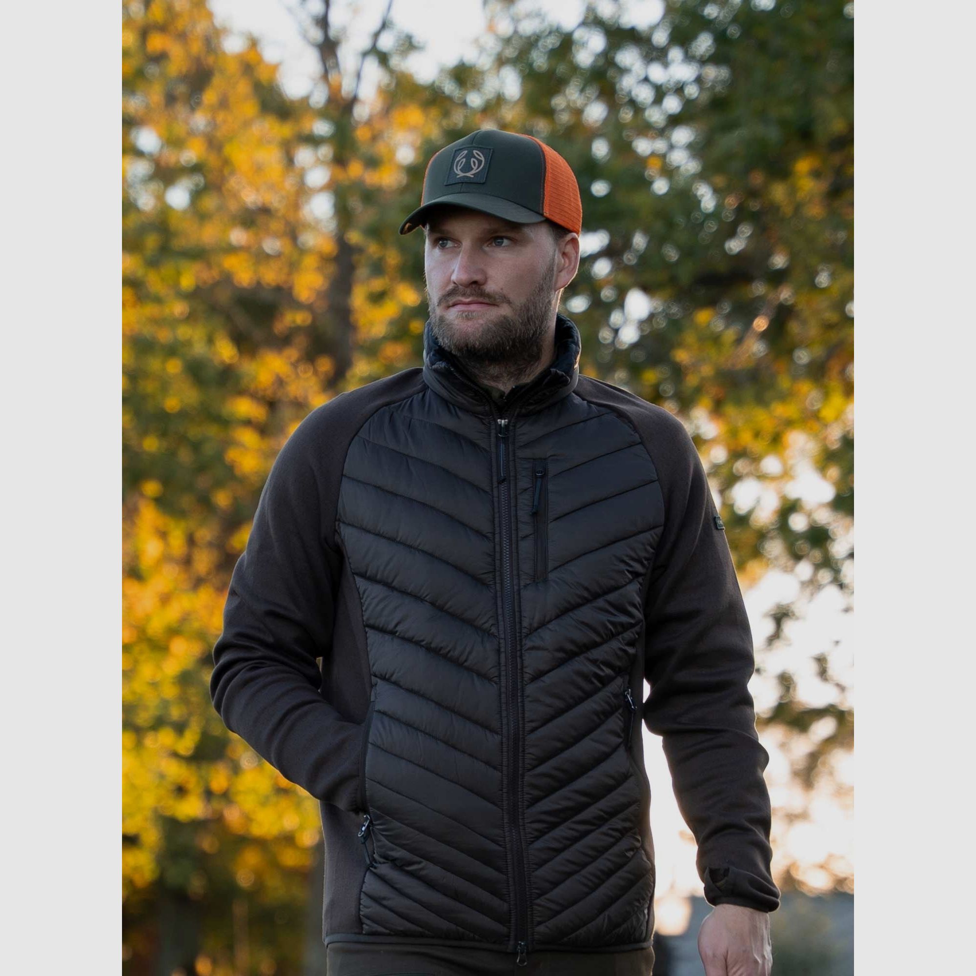 Chevalier Hunter Hybrid Jacket Men, leather brown, afbeelding 2 van 6